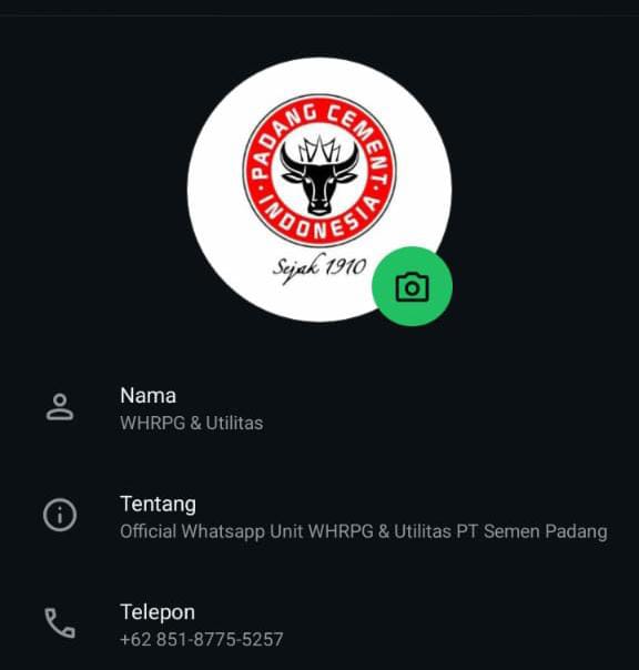 Penggantian Nomor Whatsapp Official TPS LImbah B#